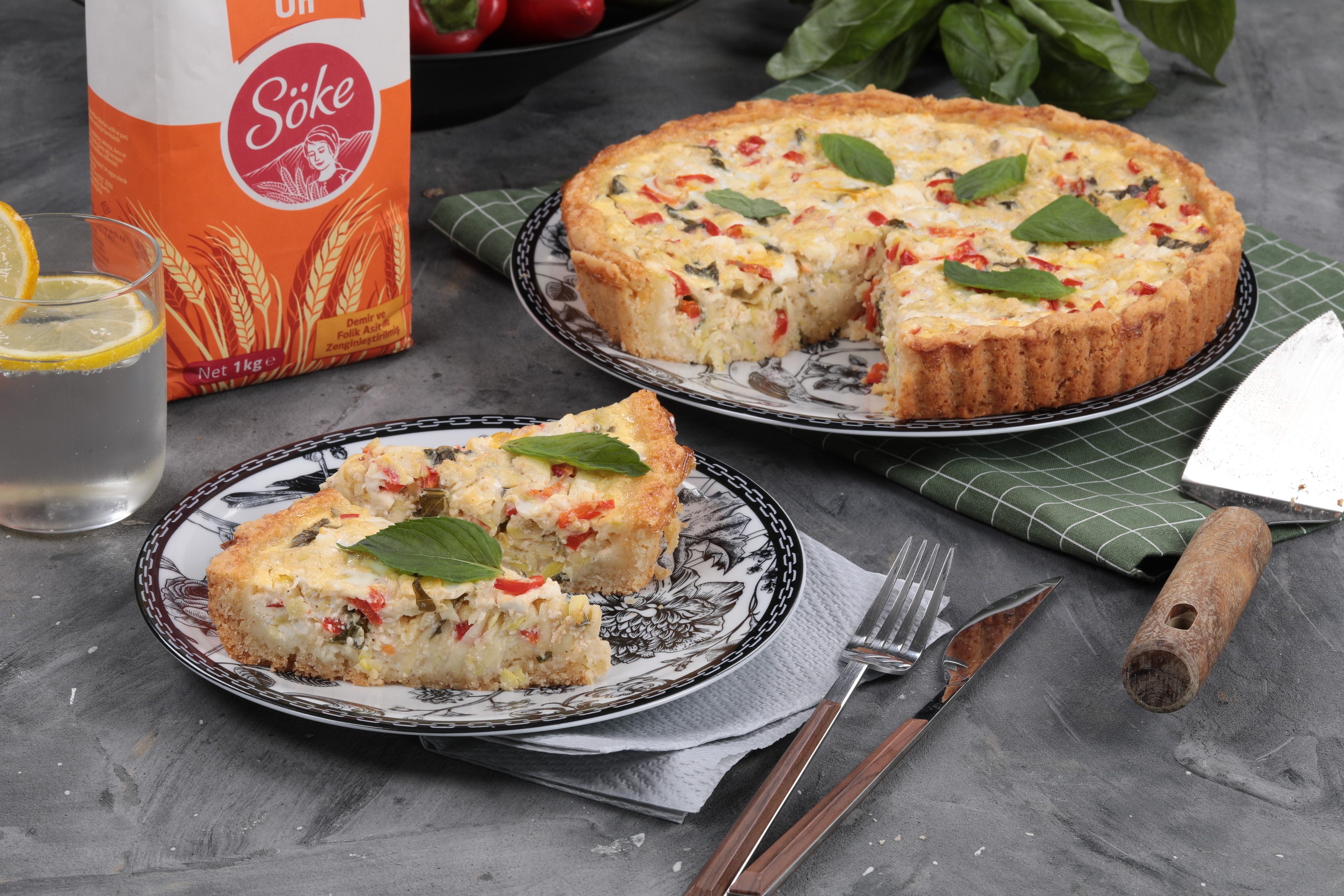 Peynirli Fesleğenli Tart